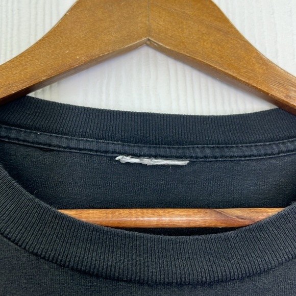 Vintage - 2005 Sturgis Bike Rally Bald Eagle Moon Light Black Short Sleeve T XL - Picture 9 of 11